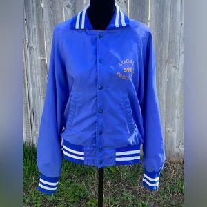 Vintage Blue Bomber Jacket Union